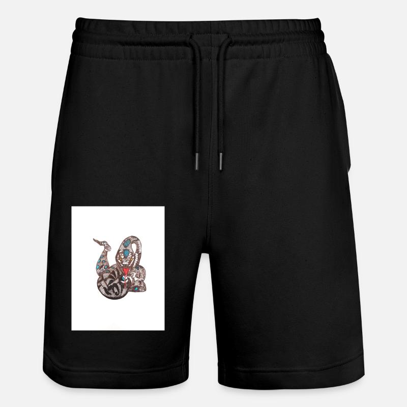 Snake - Stanley/Stella Unisex Bio Joggingshorts Trainer - Schwarz