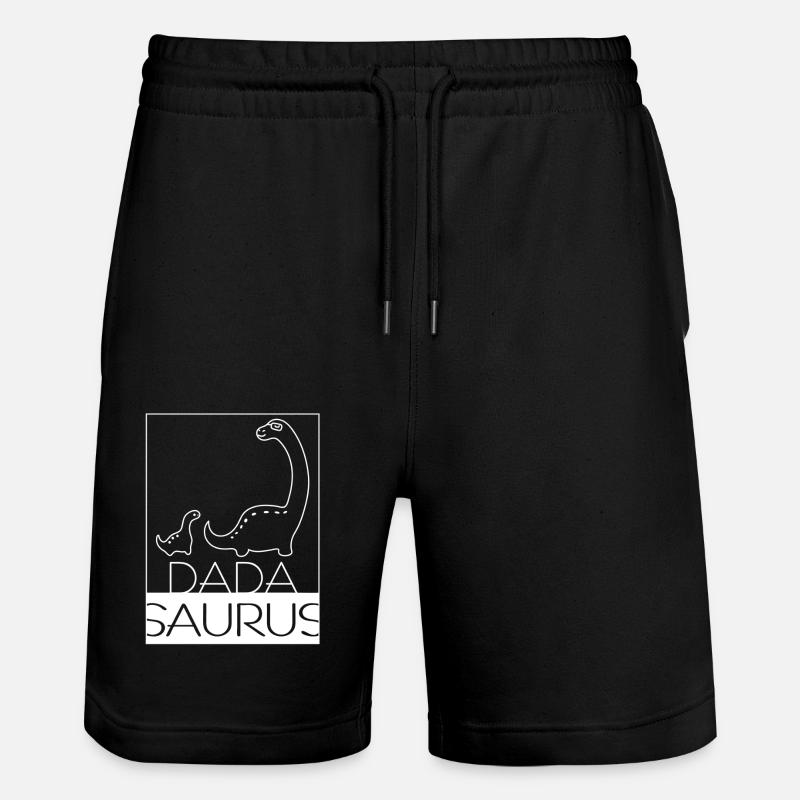 Dadasaurus - Stanley/Stella Unisex Bio Joggingshorts Trainer  - Schwarz