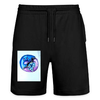 1000048223 - Stanley/Stella Unisex Bio Joggingshorts Trainer  - Schwarz - Vorne - Nik (191cm) & Marisol (170cm)