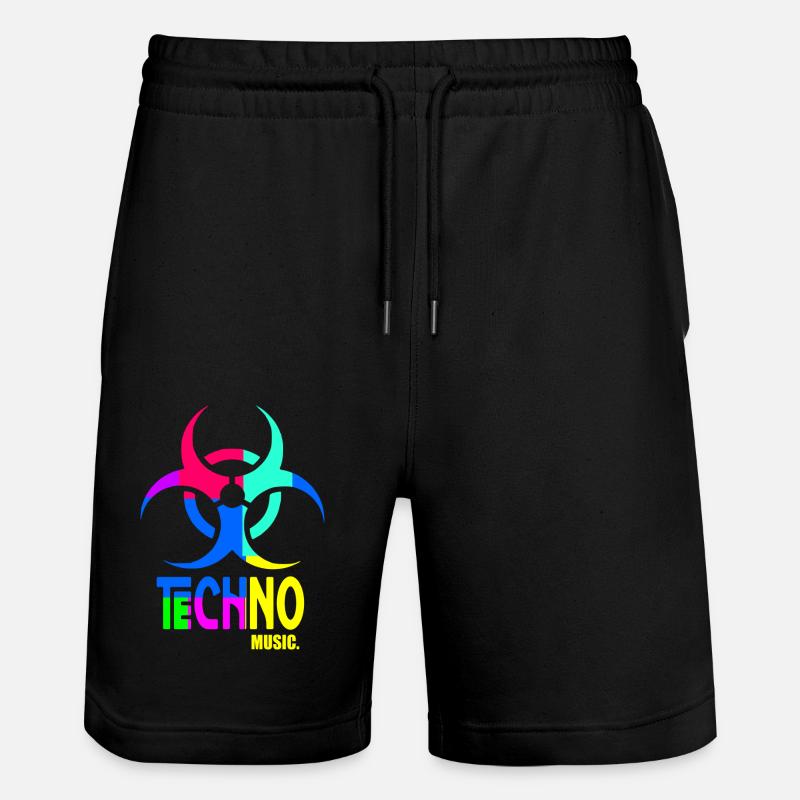Musique techno - Short de jogging bio TRAINER Stanley/Stella unisexe - noir