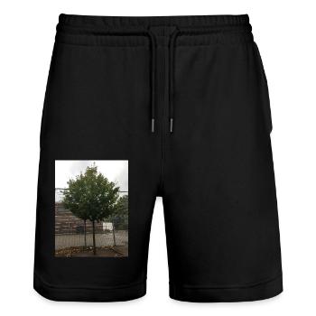 Un arbre - Short de jogging bio TRAINER Stanley/Stella unisexe - noir - Devant - Nik (191cm) & Marisol (170cm)