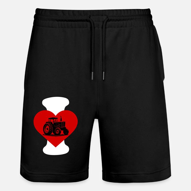 J’adore tracteur - Short de jogging bio TRAINER Stanley/Stella unisexe - noir