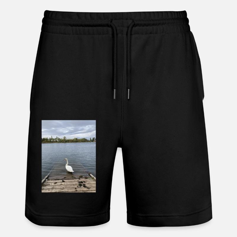 Cygne - Short de jogging bio TRAINER Stanley/Stella unisexe - noir
