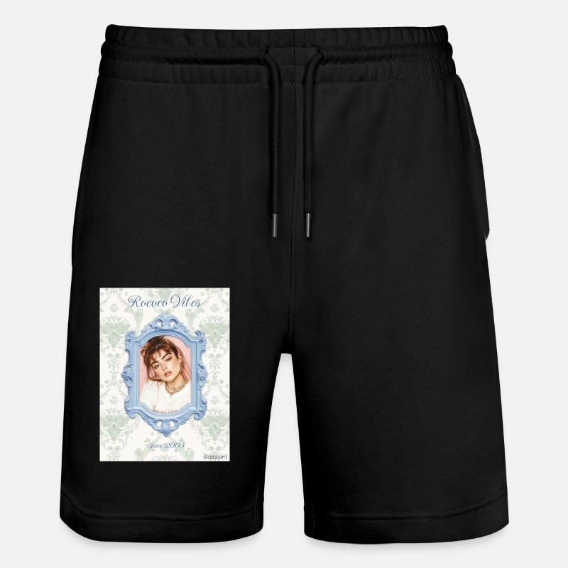 Cadre photo bleu clair - Short de jogging bio TRAINER Stanley/Stella unisexe - noir