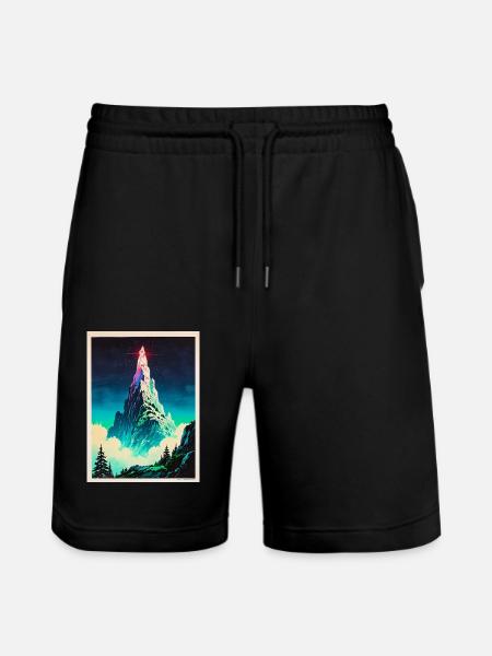 A Beacon Above the Clouds - Stanley/Stella Trainer Unisex Organic Jogging Shorts - black