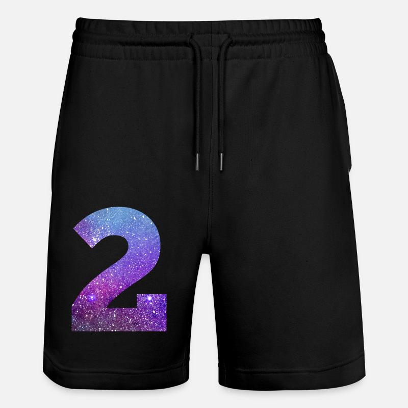 Numéro 2 galaxie - Short de jogging bio TRAINER Stanley/Stella unisexe - noir
