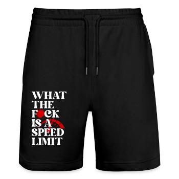 Auto - Stanley/Stella Unisex Bio Joggingshorts Trainer  - Schwarz - Vorne - Nik (191cm) & Marisol (170cm)