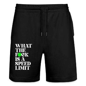 Auto - Stanley/Stella Unisex Bio Joggingshorts Trainer  - Schwarz - Vorne - Nik (191cm) & Marisol (170cm)