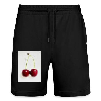 Cerise - Short de jogging bio TRAINER Stanley/Stella unisexe - noir - Devant - Nik (191cm) & Marisol (170cm)