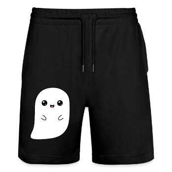 fantôme mignon - Short de jogging bio TRAINER Stanley/Stella unisexe - noir - Devant - Nik (191cm) & Marisol (170cm)