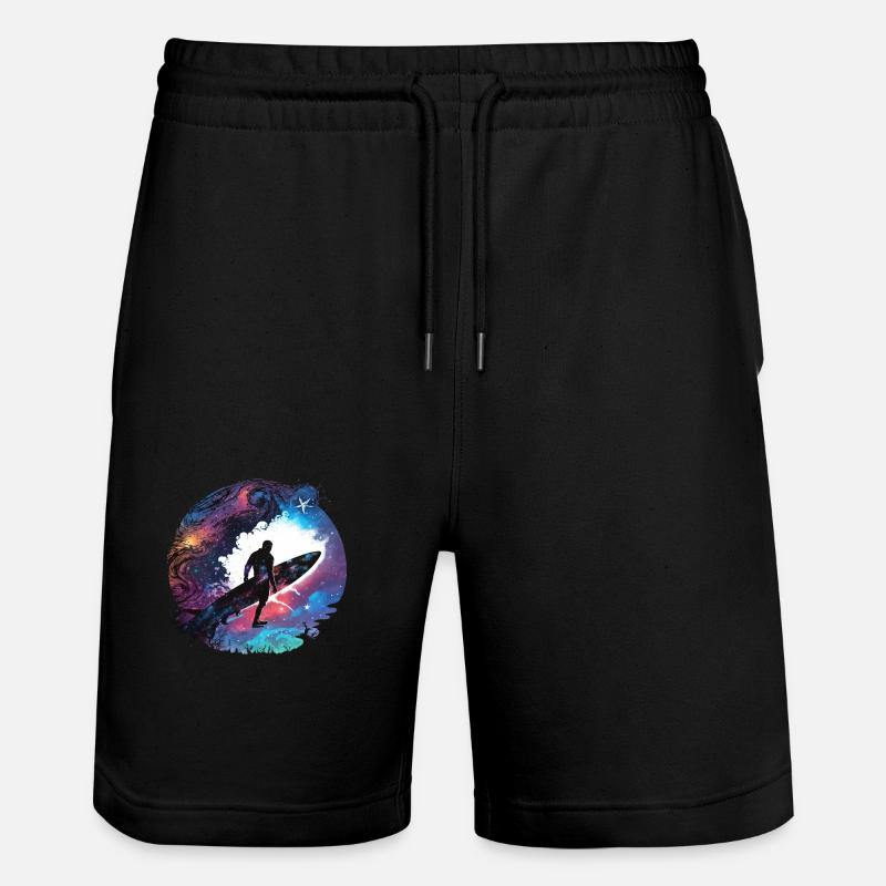 Surfeur sur la galaxie - Short de jogging bio TRAINER Stanley/Stella unisexe - noir
