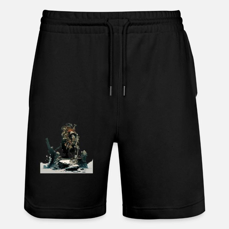 Guerrier nain - Short de jogging bio TRAINER Stanley/Stella unisexe - noir