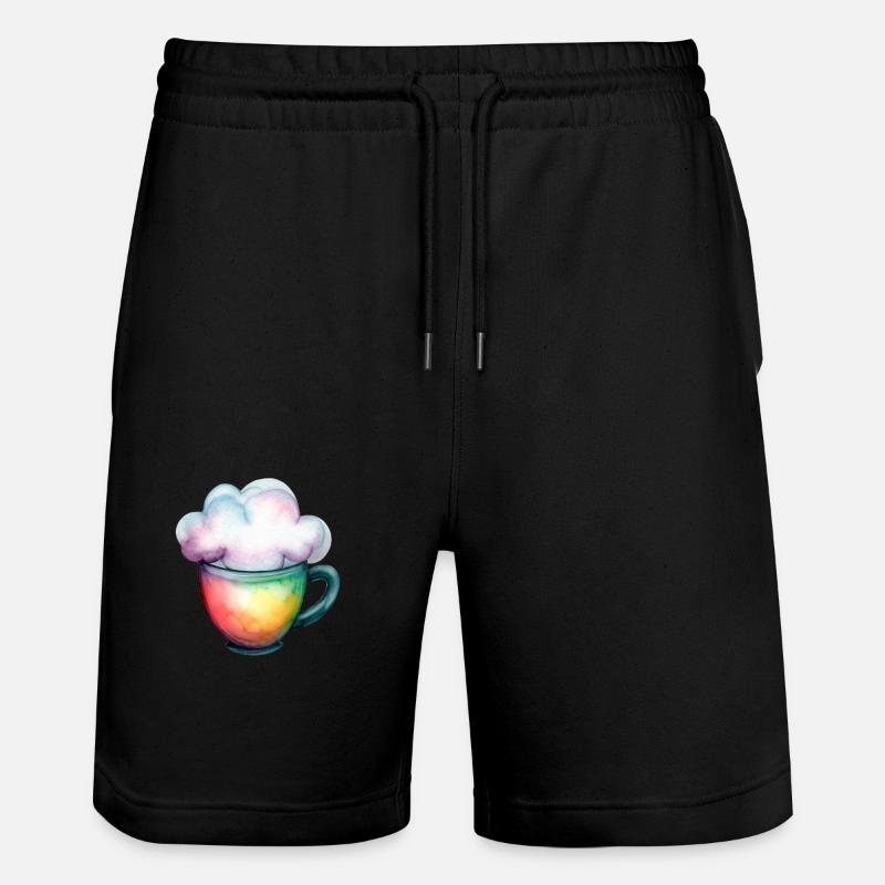 Café avec un nuage - Short de jogging bio TRAINER Stanley/Stella unisexe - noir