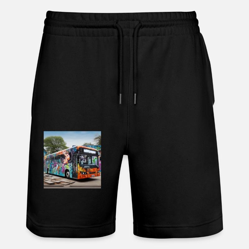 Bus - Stanley/Stella Unisex Bio Joggingshorts Trainer  - Schwarz