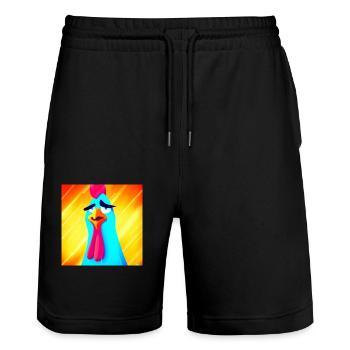 coq collection 2 - Short de jogging bio TRAINER Stanley/Stella unisexe - noir - Devant - Nik (191cm) & Marisol (170cm)