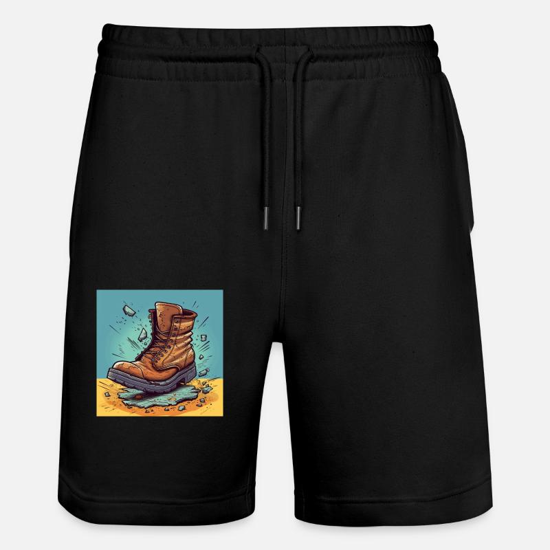 Bottes cassées - Short de jogging bio TRAINER Stanley/Stella unisexe - noir