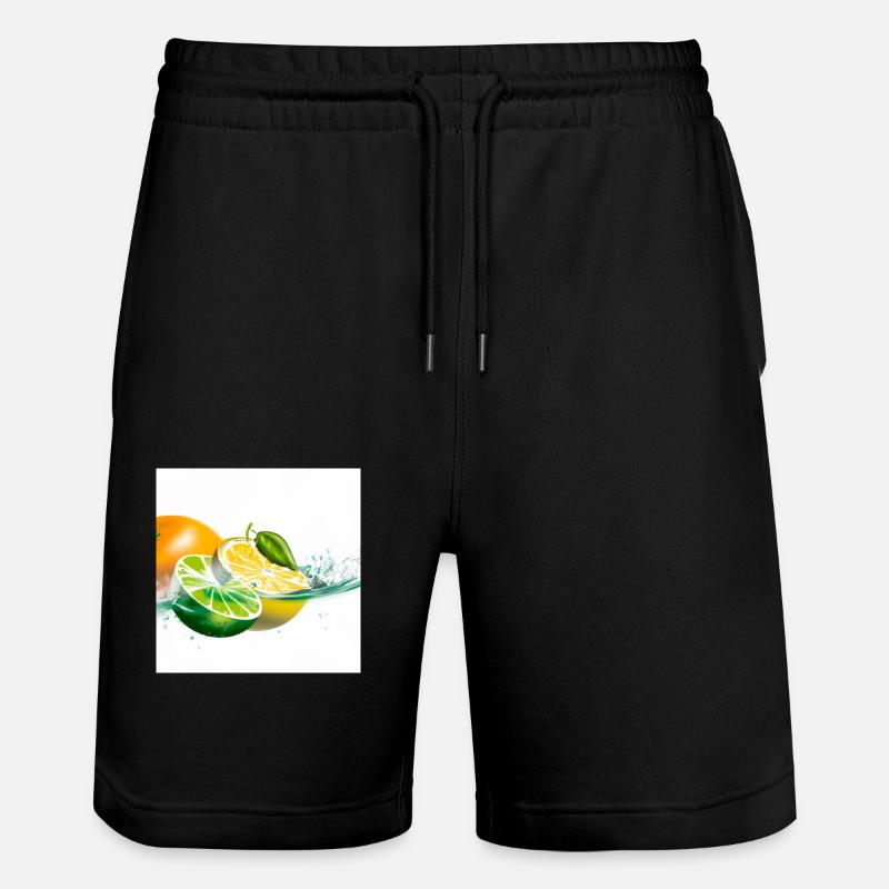 Éclaboussure d’agrumes - Short de jogging bio TRAINER Stanley/Stella unisexe - noir