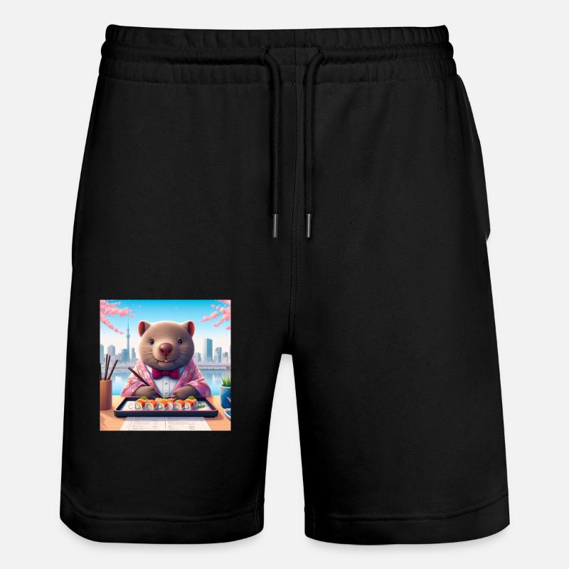 Wombat à Tokyo - Short de jogging bio TRAINER Stanley/Stella unisexe - noir