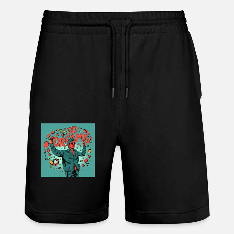 Rêves 3D - Short de jogging bio TRAINER Stanley/Stella unisexe - noir