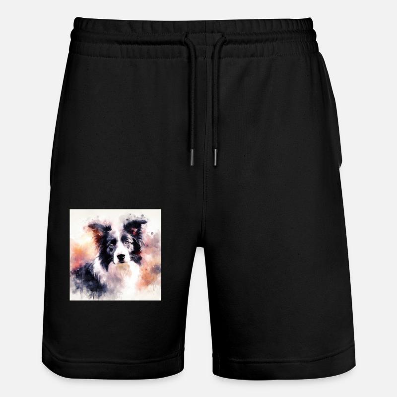 Amour Border Collie - Short de jogging bio TRAINER Stanley/Stella unisexe - noir