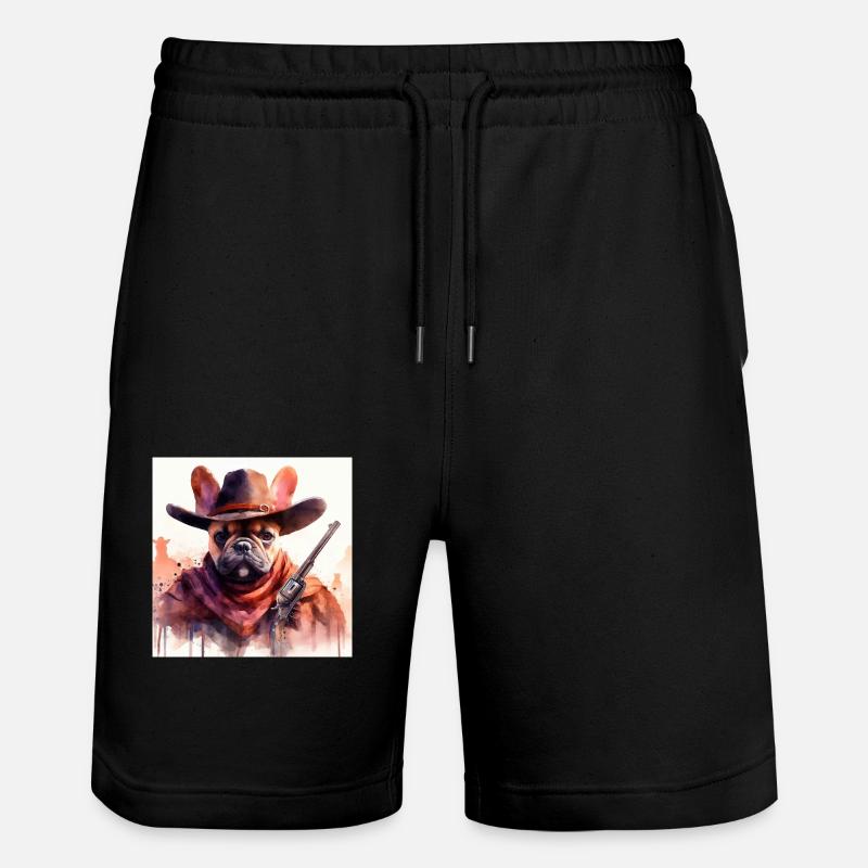 Bully West - Short de jogging bio TRAINER Stanley/Stella unisexe - noir