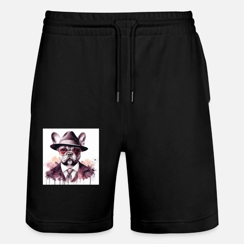 Bully der Pate - Stanley/Stella Unisex Bio Joggingshorts Trainer - Schwarz