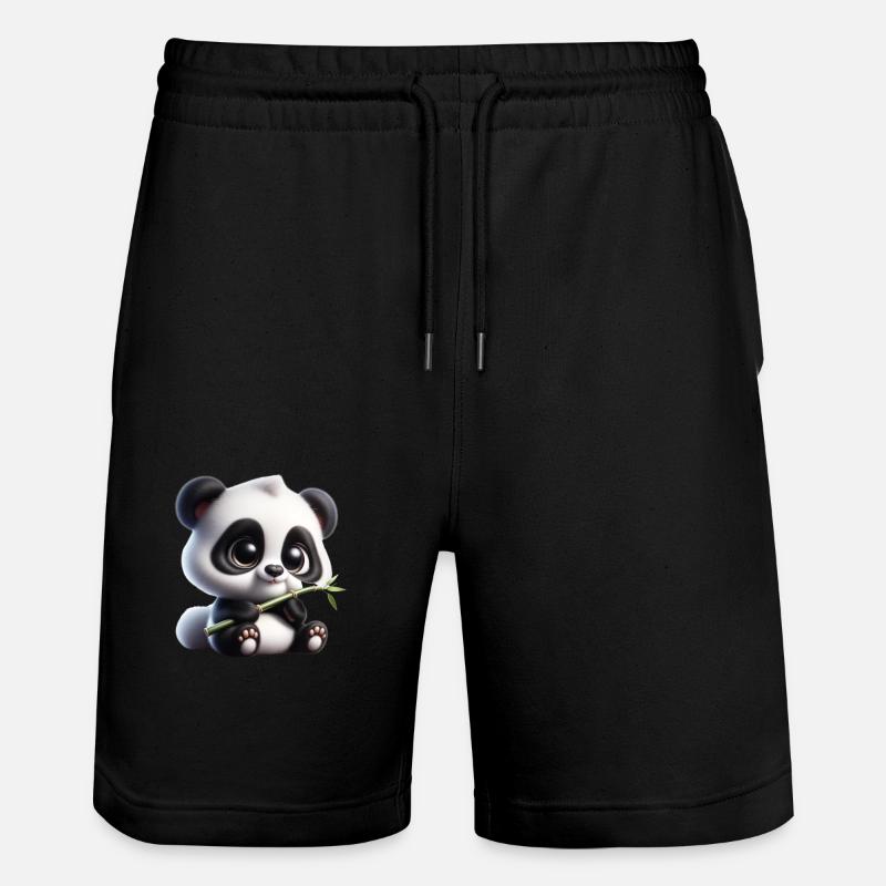 Panda - Short de jogging bio TRAINER Stanley/Stella unisexe - noir