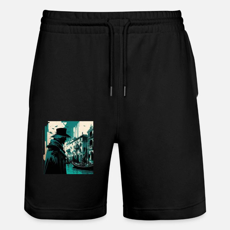 Venise - Short de jogging bio TRAINER Stanley/Stella unisexe - noir