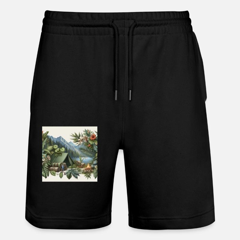 Camper dans la jungle - Short de jogging bio TRAINER Stanley/Stella unisexe - noir