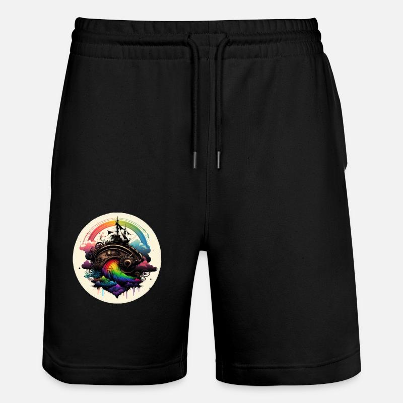 Château Arc-en-ciel - Short de jogging bio TRAINER Stanley/Stella unisexe - noir