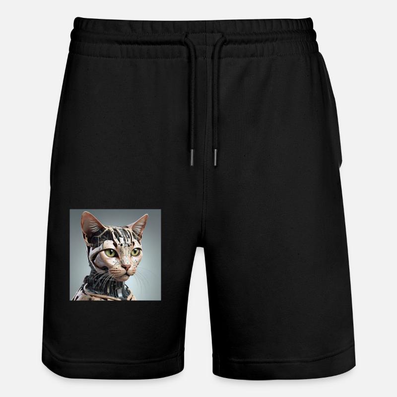 Chat robot - Short de jogging bio TRAINER Stanley/Stella unisexe - noir