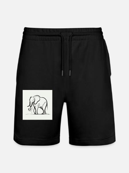 4c23a2d1 7585 4d92 8cbd c6dd548653f1 - Stanley/Stella Trainer Unisex Organic Jogging Shorts - black