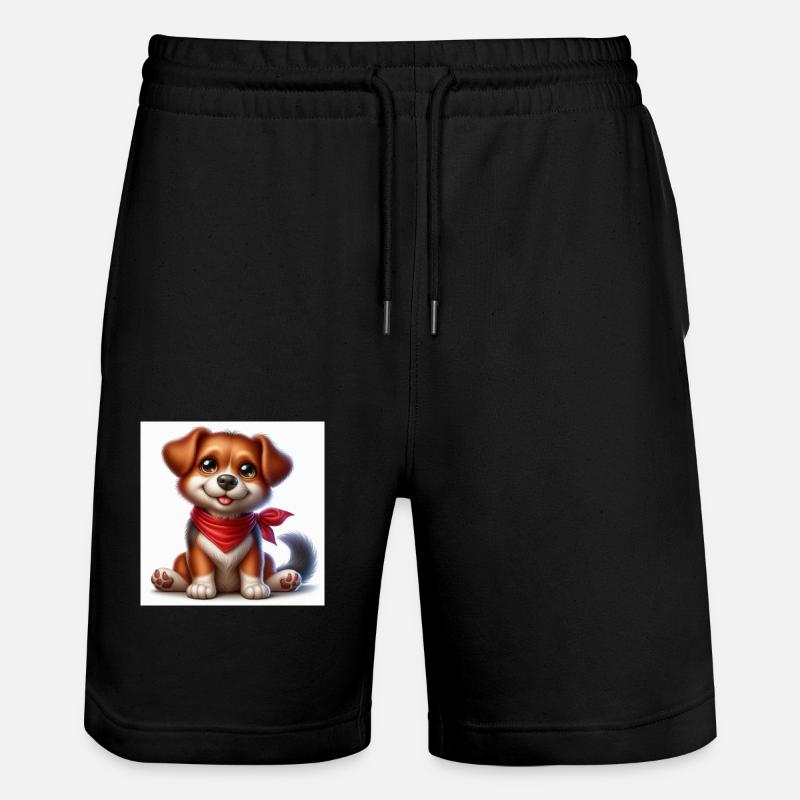 Chien mignon - Short de jogging bio TRAINER Stanley/Stella unisexe - noir