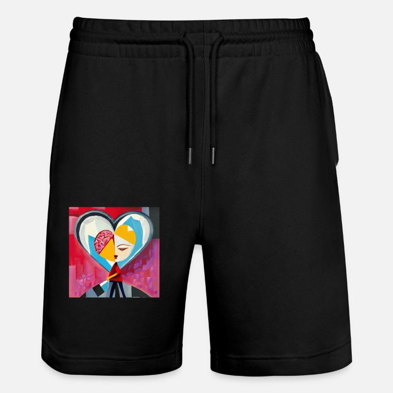 Moitié-moitié - Short de jogging bio TRAINER Stanley/Stella unisexe - noir