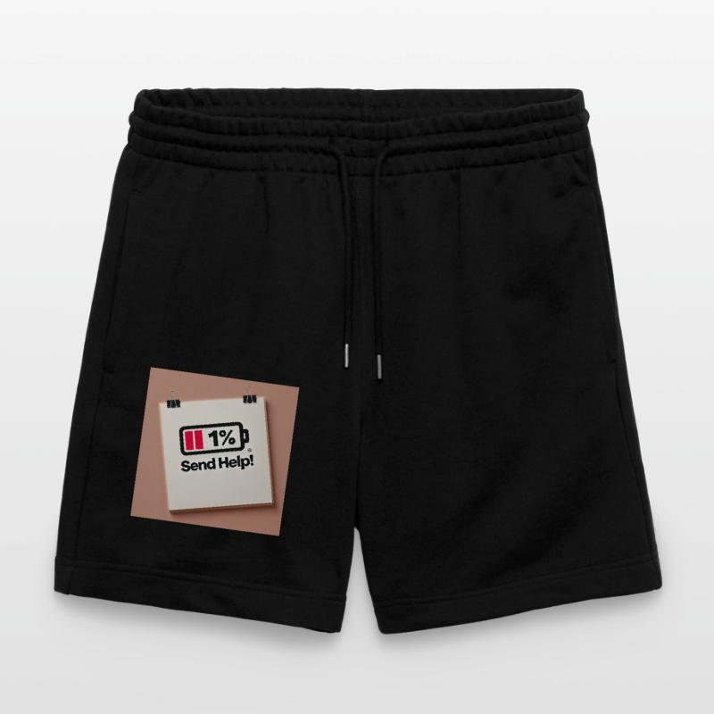 Send Help! – Battery almost empty | Funny Emergency Des Stanley/Stella Trainer Unisex Organic Jogging Shorts