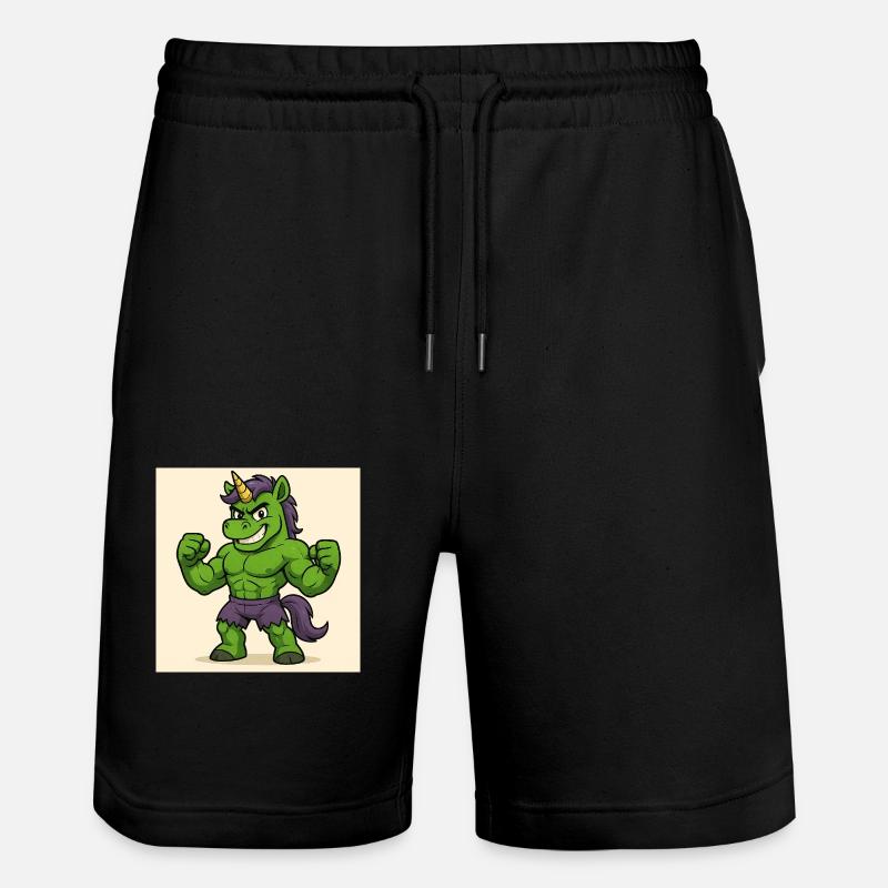 Hulkunicorne - Short de jogging bio TRAINER Stanley/Stella unisexe - noir