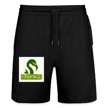 2AEA8BBD 8B22 4F3C A1CD 01DCF5614C31 - Stanley/Stella Unisex Bio Joggingshorts Trainer  - Schwarz - Vorne - Nik (191cm) & Marisol (170cm)