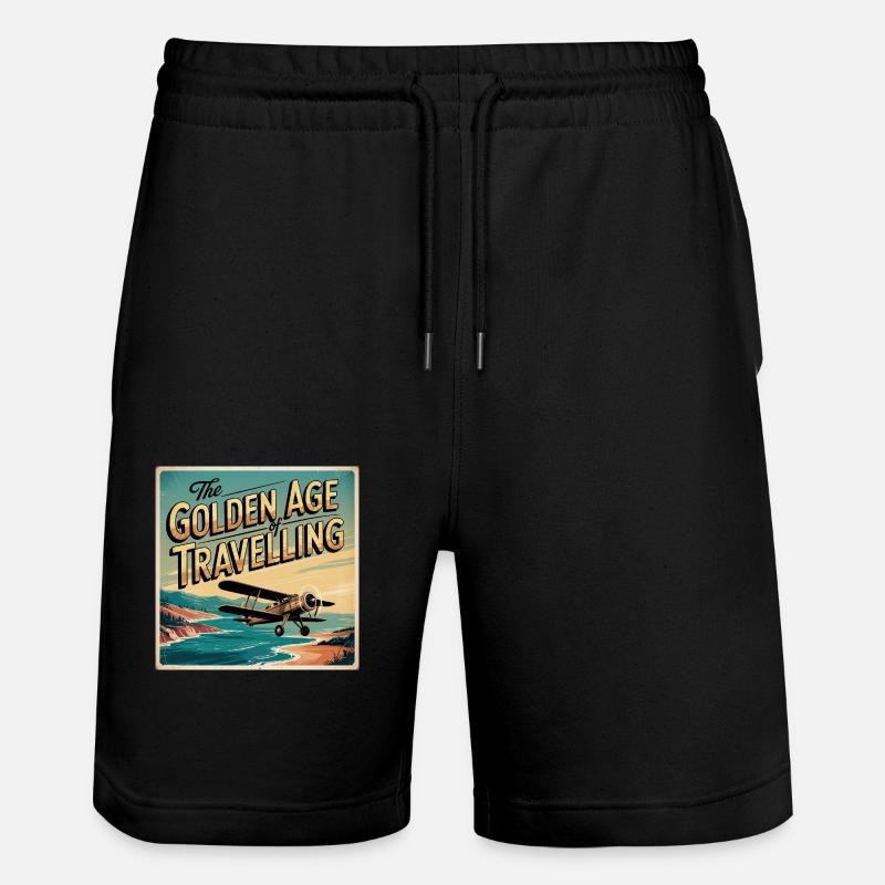L’âge d’or du voyage - Short de jogging bio TRAINER Stanley/Stella unisexe - noir