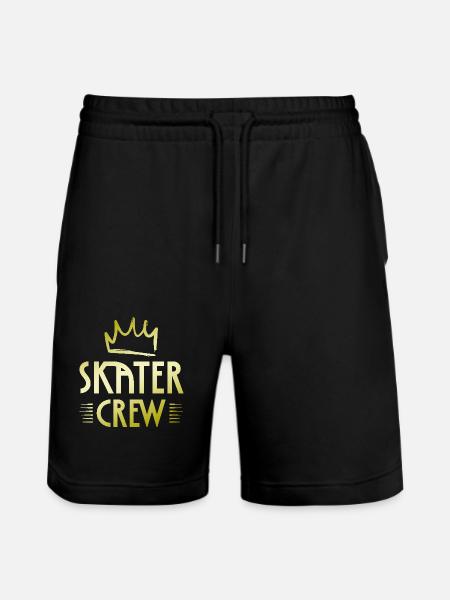 Skater Crew - Stanley/Stella Trainer Unisex Organic Jogging Shorts - black