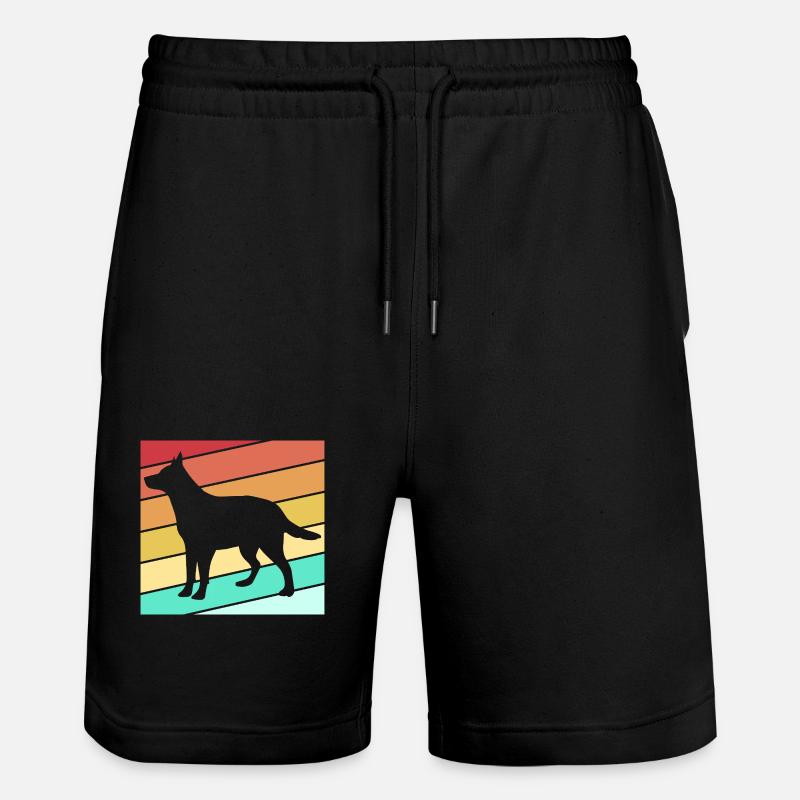 Bouvier australien chien - Short de jogging bio TRAINER Stanley/Stella unisexe - noir