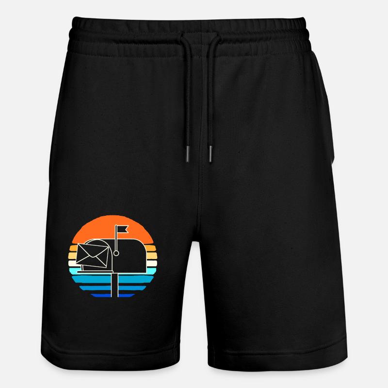Cachet de la poste - Short de jogging bio TRAINER Stanley/Stella unisexe - noir