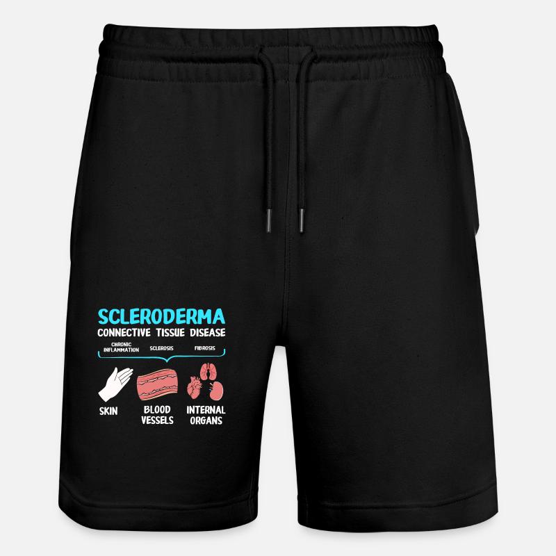 Scleroderma - Stanley/Stella Trainer Unisex Organic Jogging Shorts - black