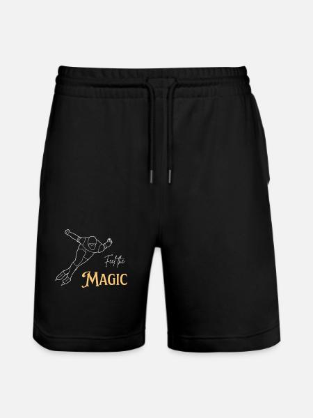 Feel the Magic - Stanley/Stella Trainer Unisex Organic Jogging Shorts - black