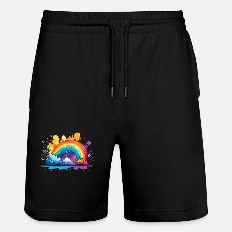 Votre arc-en-ciel - Short de jogging bio TRAINER Stanley/Stella unisexe - noir