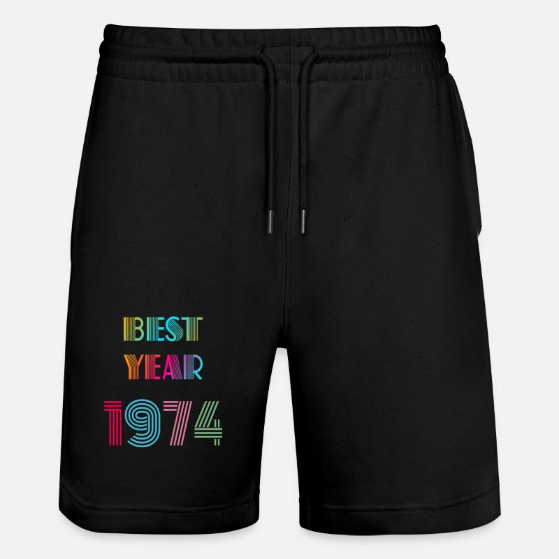 BEST YEAR - Short de jogging bio TRAINER Stanley/Stella unisexe - noir