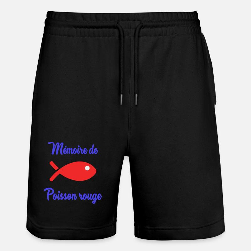 FISCH. APRILSCHERZ. HUMOR - Stanley/Stella Unisex Bio Joggingshorts Trainer  - Schwarz