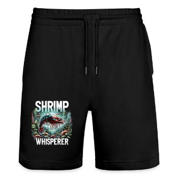 Shrimp Aquarium, Amano Shrimp, Red Fire Shrimp - Stanley/Stella Trainer Unisex Organic Jogging Shorts - black - Front - Nik (191cm) & Marisol (170cm)