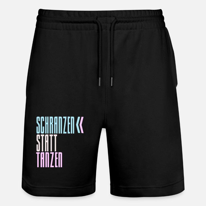 SCHRANZEN AU LIEU DE DANSER - Short de jogging bio TRAINER Stanley/Stella unisexe - noir