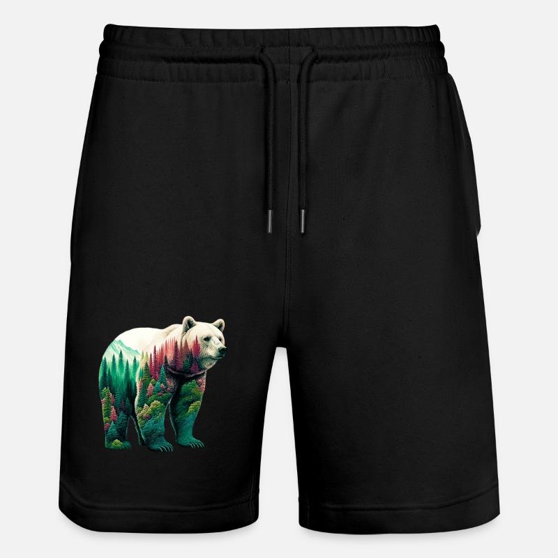 Ours - Short de jogging bio TRAINER Stanley/Stella unisexe - noir