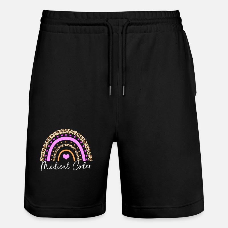 Medizin Coder - Stanley/Stella Unisex Bio Joggingshorts Trainer  - Schwarz